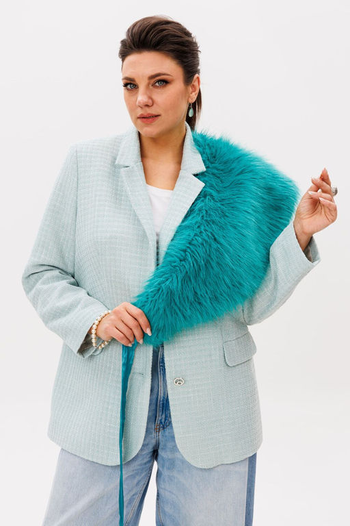 Жакет ANELLI 1471.1 морозная мята фото 4