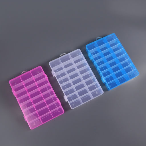 Органайзер для мелочей, передвижные ячейки, 24 ячейки, 19.7×13.3×3.5 см, МИКС