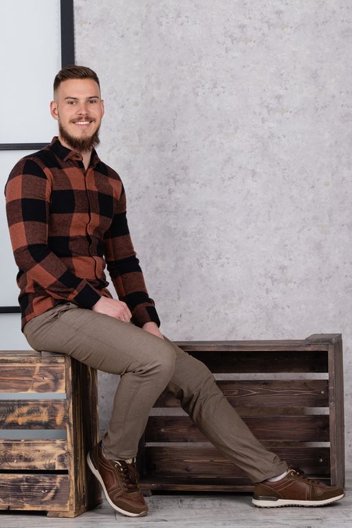 рубашка 
 17.Kimmens-KAHVE  фото 11