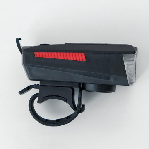 Фонарь велосипедный аккумуляторный, 5 Вт, 1800 mAh, 400 лм, солнечная батарея, с сигналом - Simaland фото 4