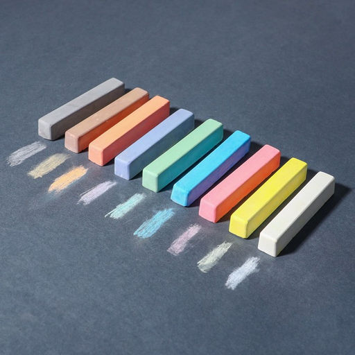 Цена за 5 шт. Мелки цветные школьные 9 шт. «Человек-паук»