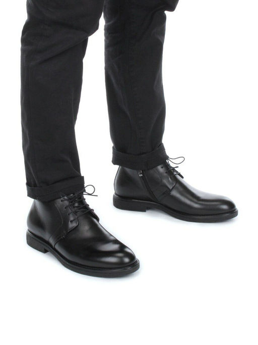 01-H9057-B17-SW3 BLACK Ботинки демисезонные мужские (натуральная кожа) - Фабричный китай фото 2