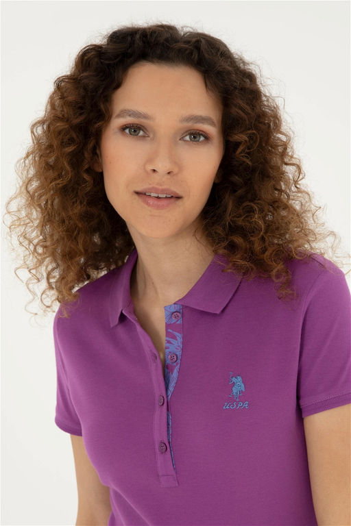 U. S. Polo Assn / Женская фиолетовая базовая футболка - U.s. polo assn фото 2