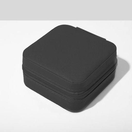 Шкатулка для украшений, 10.5×10.5×5 см, чёрная