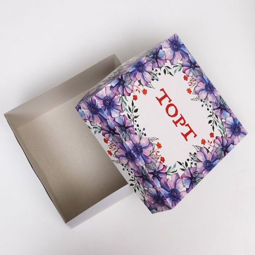 Цена за 5 шт. Кондитерская упаковка, коробка, Поздравляю, 30 х 30 х 15 см, 2 кг - Simaland фото 2