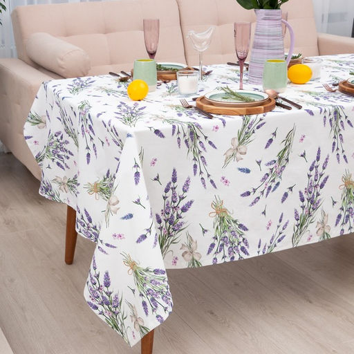 Скатерть Этель Lavender, 149?250 см, 100% хлопок, саржа 190 г/м?