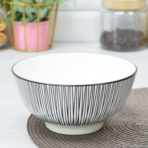 Бульонница (салатник) 670мл/15см, Line черный DS2201B6B /КОРАЛЛ/ фото 2