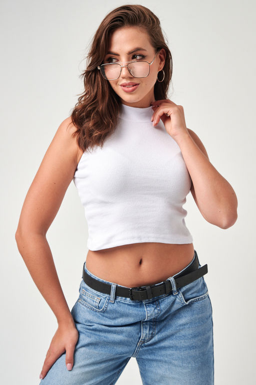 52714 топ укороченный с горлом - Натали фото 84