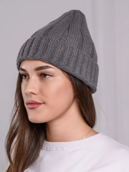 Базовая шапка бини с отворотом - Pretty mania фото 5