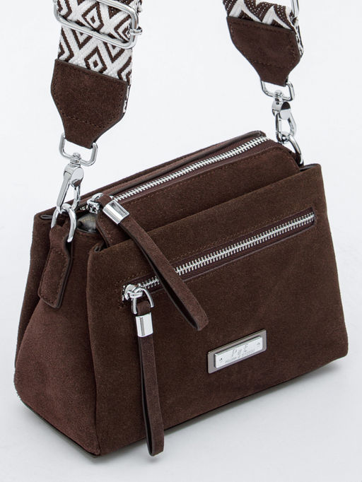 Сумка женская кожаная 1024CF coffee Polina&Eiterou в Новосибирске