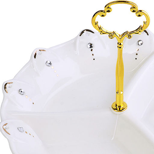 60020 Менажница 3 отдел., 22 см, фарфор LR (х16) - Mayer&boch фото 2