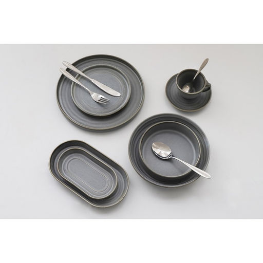 Тарелка Magistro Urban, d=22 см, фарфор, серая  фото 8