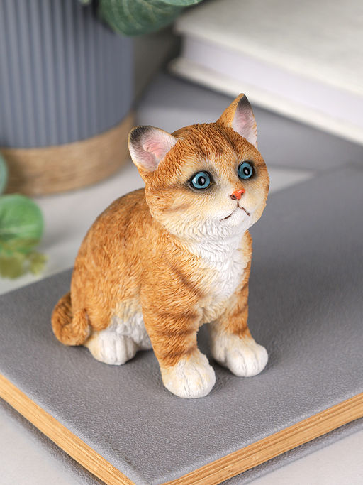 Фигурка Кошка 10 см рыжая / YX33102 /уп 2/36/ - Галеонтрейд фото 5