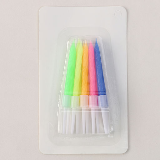 Набор для украшения Топпер С днём рождения, набор свечей 10 шт. - Simaland фото 6