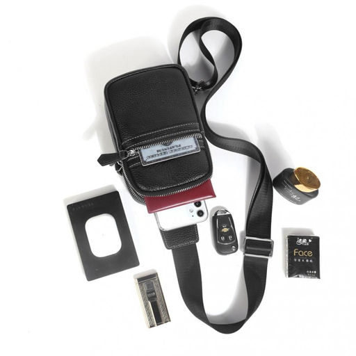 Мужская сумка, кожа, MIRONPAN 61585 Черный  фото 6