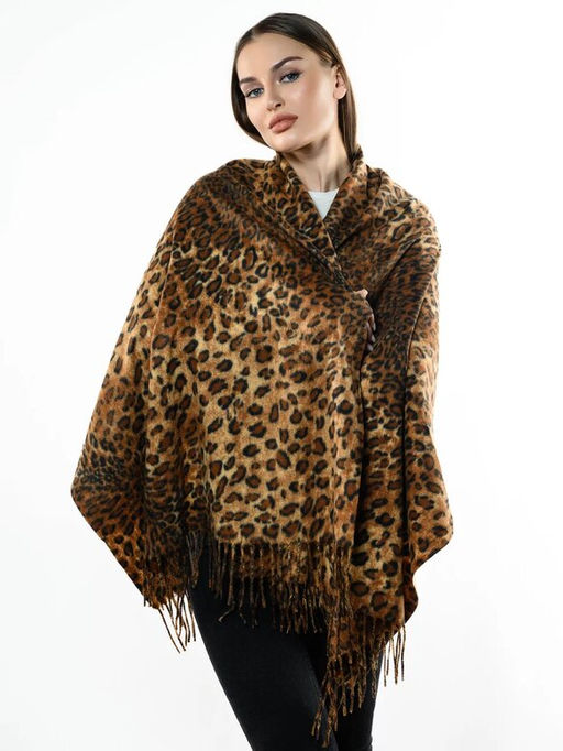 Яркий палантин с анималистичным принтом - Pretty mania фото 3