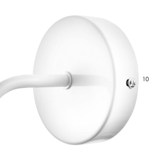 Светильник Бра 2609/1WT, E27, 40 Вт, белый, 10×12×17.5 см