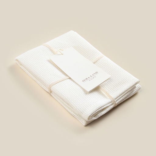 Полотенце кухонное SL HOME Facile, белое, однотонное, 40×70 см