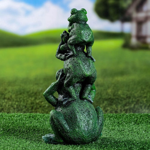 Садовая фигура из гипса «Лягушка пирамидка», 30×15×12 см