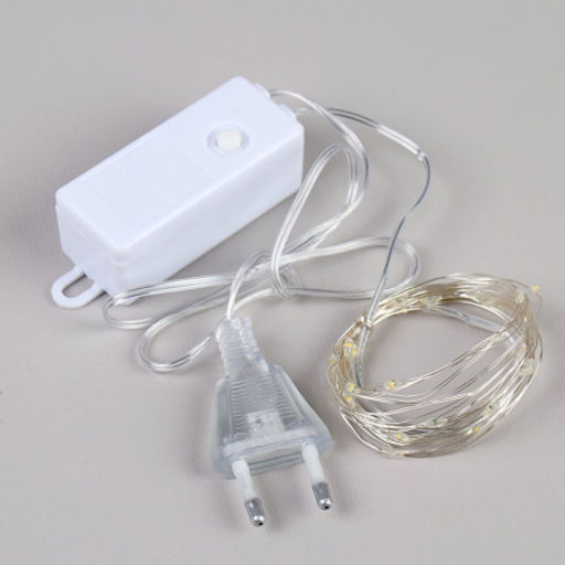 Гирлянда светодиодная нить 3 м 30 LED / GW2012WT /уп 200/теплый белый ВИЛКА - Галеонтрейд фото 2