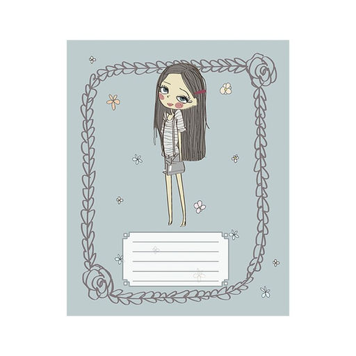 Цена за 20 шт. Тетрадь 12 листов в клетку Calligrata «Девочки», обложка мелованный картон, МИКС