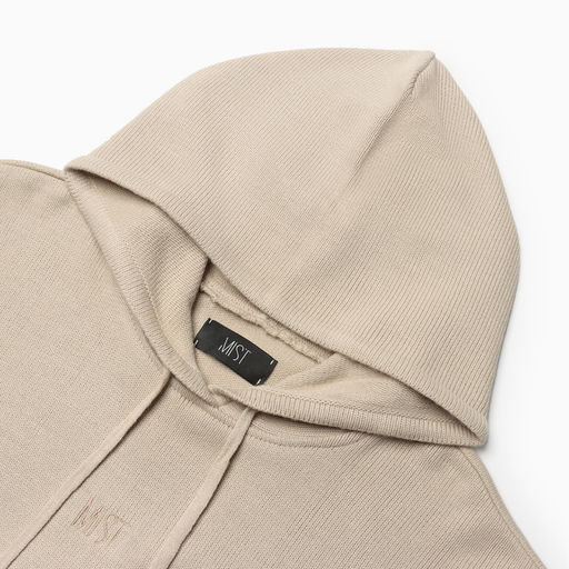 Джемпер женский с капюшоном MIST, бежевый, onesize (44-48)