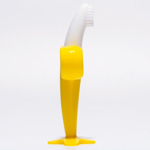 Прорезыватель - массажер для зубов Крошка Я «Банан», силиконовый, на присоске, щеточка