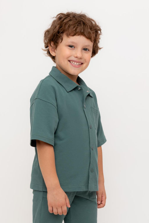 КР 302730-1/темный малахит к556 рубашка для мал - Crockid фото 4