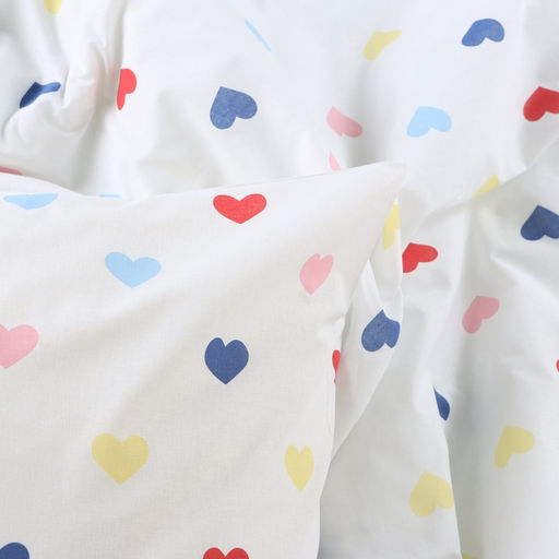 Постельное бельё Этель 2 сп Сolored Hearts 175?215 см, 200?220 см, 70?70 см-2 шт., поплин 125 г/м?, хлопок100%  фото 4