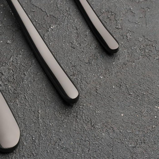 Набор столовых приборов из нержавеющей стали Magistro Джентри, 4 предмета, цвет чёрный фото 2