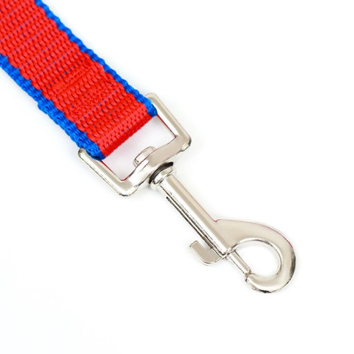Поводок 7 м х 2 см, сине-красный - Пижон фото 2