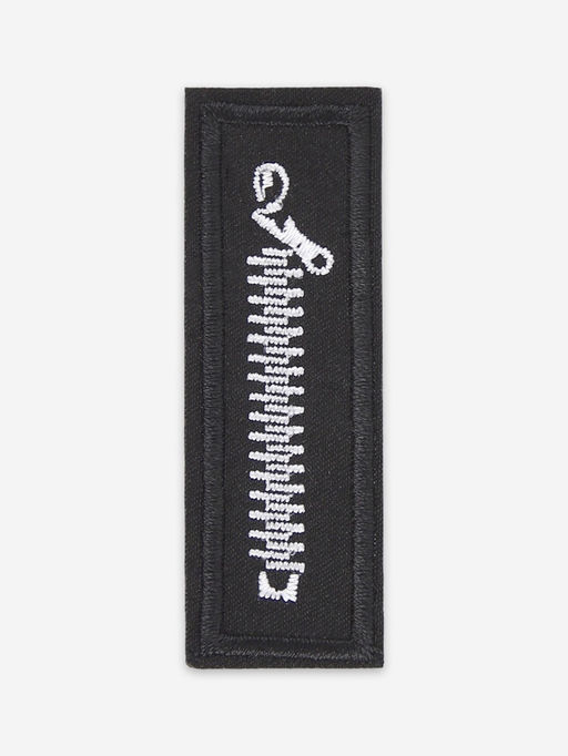 Термоаппликация «Молния», 6×2.1 см, набор 10 шт., чёрная