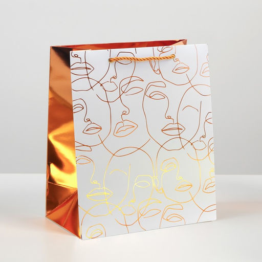 Пакет ламинированный Бронза, 23 27 12 см - Дарите счастье фото 2