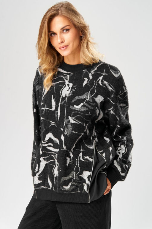 Джемпер LAIKONY 104 черно-серый  фото 6