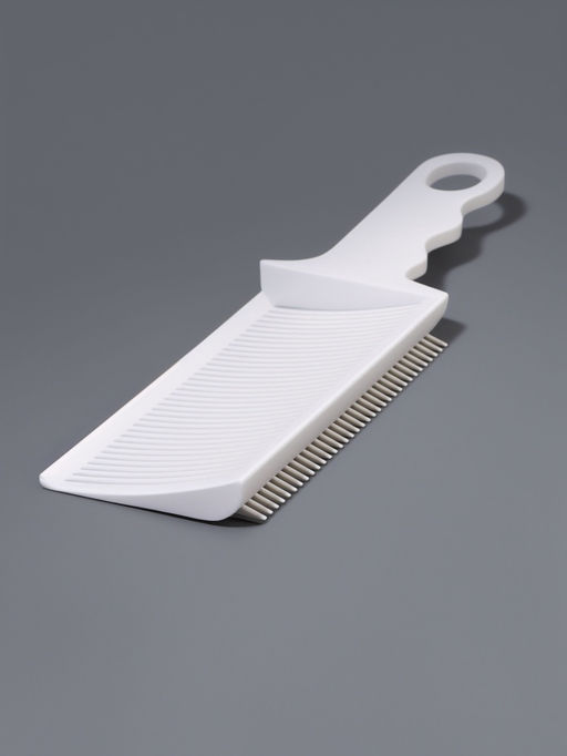 Расчёска для барбера, для стрижки под машинку, 22×6.5×1.5 см, белая