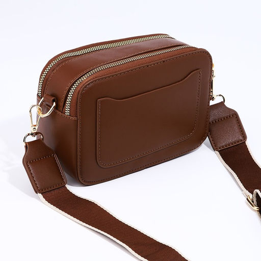 Сумка кросс-боди на молнии, цвет коричневый - Simaland фото 2