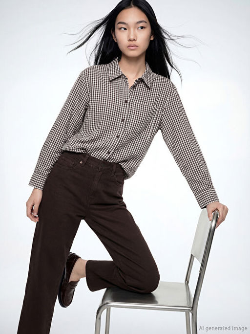 Ekose Kad?n G?mlek Tunik