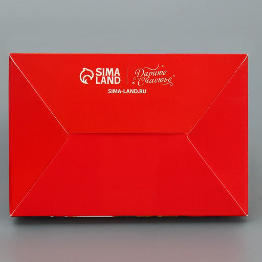 Цена за 5 шт. Коробка складная Новогодняя, 9 х 19 х 6 см - Дарите счастье фото 7