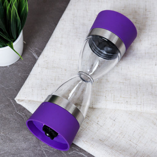 Мельница для специй и соли 20 см / TY-47 /уп 50/ сиреневая механическая - ГалеонТрейд фото 5