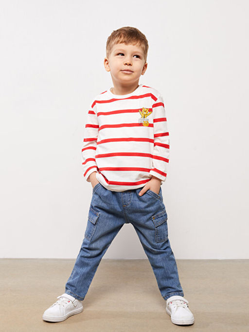 Beli Lastikli Basic Erkek Bebek Jean Pantolon - Waikiki фото 2