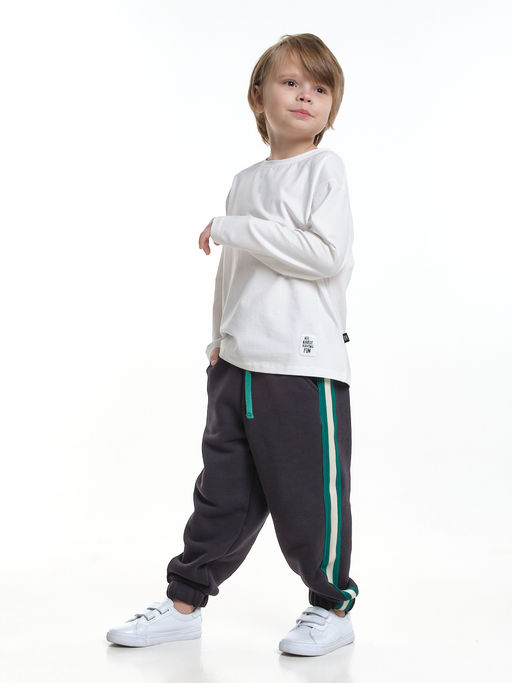 Брюки с лампасом для мальчика штаны спортивные 22-7681 светлый графит - Mini maxi фото 29