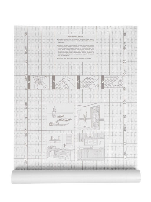 Плёнка самоклеящаяся D&B 5570, рулон, 0.45×8 м, цвет белый