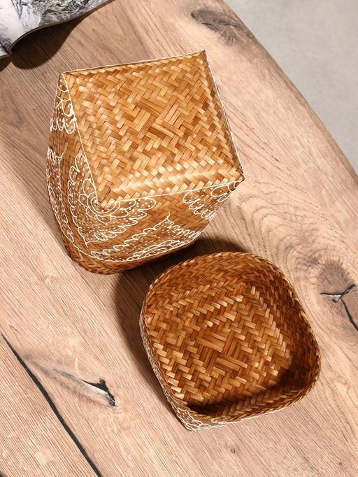 Корзинка плетёная «Марокко», 14×14×23 см