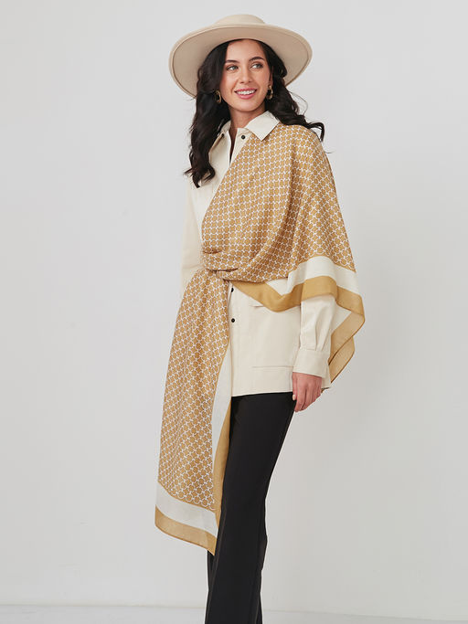 Большой, мягкий, тонкий и очень нежный двусторонний палантин - Tantino фото 7