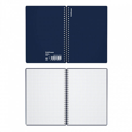 Цена за 60 шт. Тетрадь общая с пластиковой обложкой на спирали ErichKrause Classic, ассорти, А5, 60 листов, клетка  фото 22