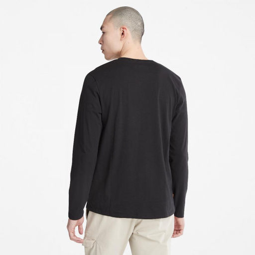 Мужская футболка с длинным рукавом Timberland Longsleeve ROC Tee черная  фото 6