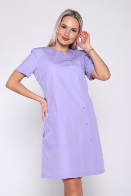 Халат женский 204 ТС. Цвет: сиреневый - Стильб фото 4