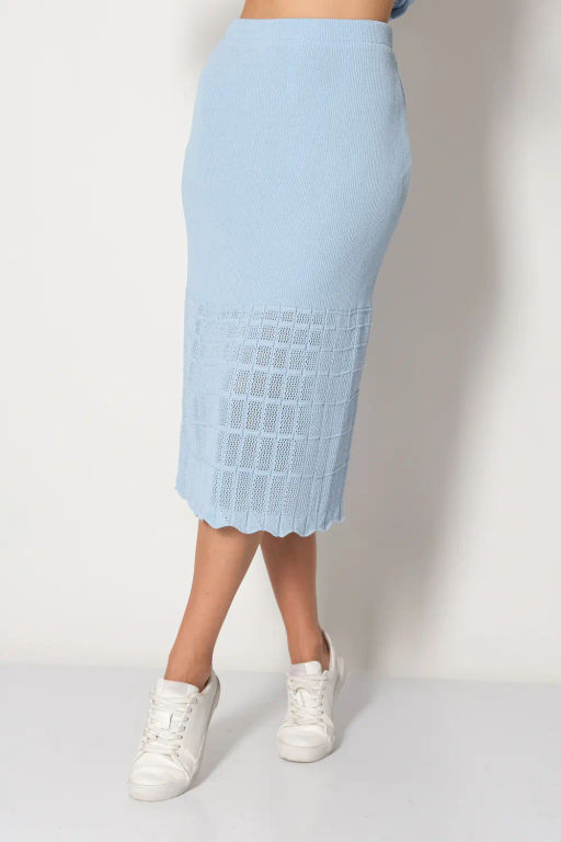 ЗЛАТА Юбка И 019/голубой