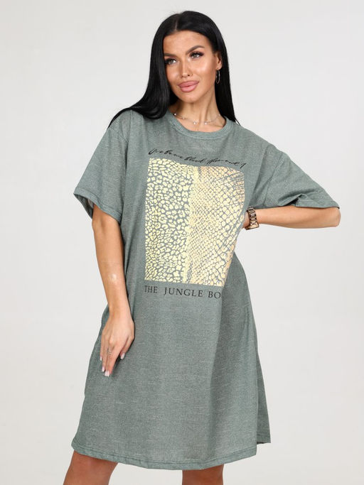 221 ТУНИКА ЖЕНСКАЯ (Джинса зелёная) - А-дина фото 2