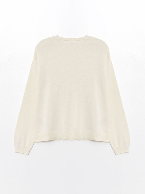 Bisiklet Yaka Basic Uzun Kollu K?z ?ocuk Triko Kazak - Waikiki фото 2